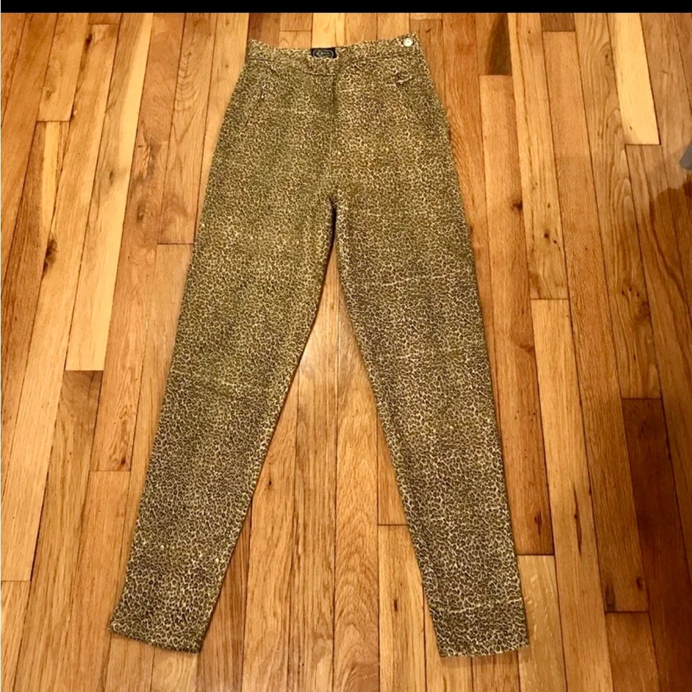 Like New Designer Leopard Jeans